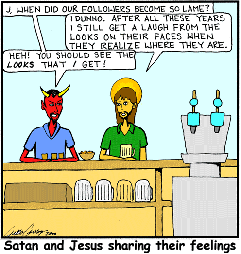 Satan and Jesus talk