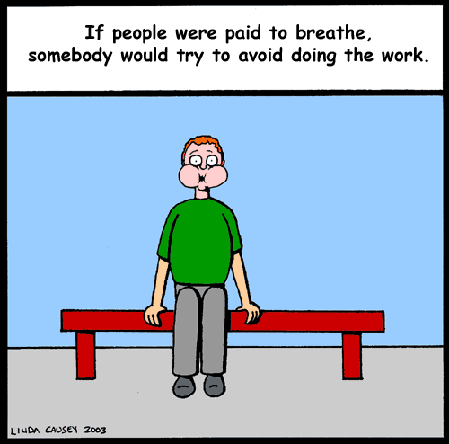 Avoiding work - animated