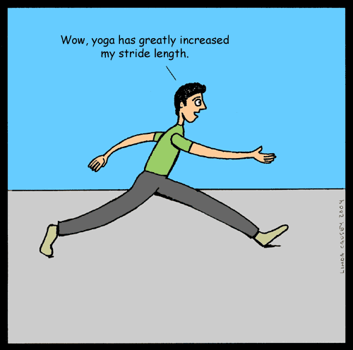 Yoga increases stride length