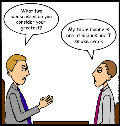 Unwise thing to say at a job interview