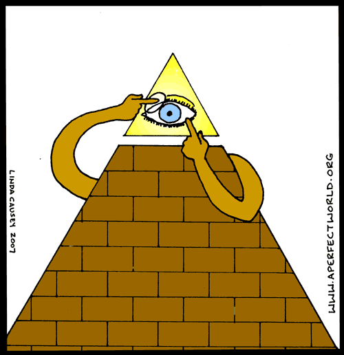 The all seeing eye puts in its contact