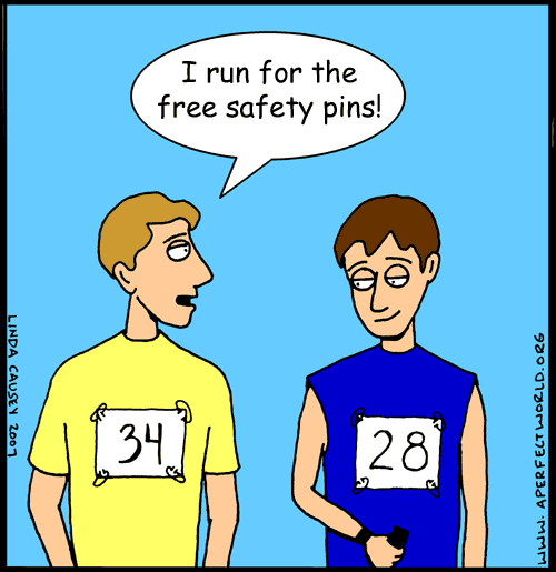 I run for the free safety pins