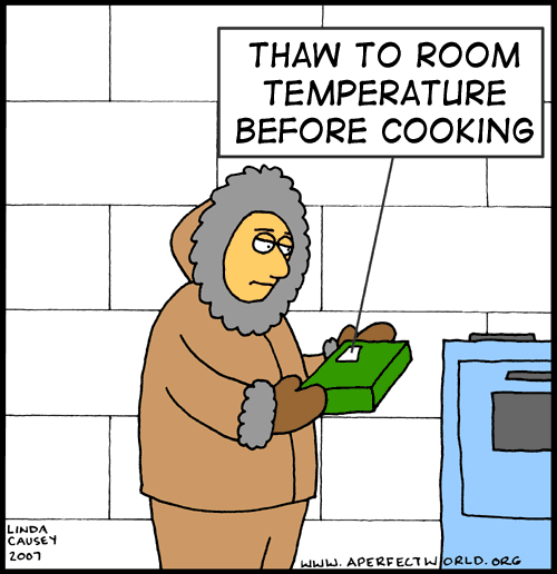 Thaw to room temperature