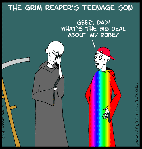 The Grim Reaper's teenage son