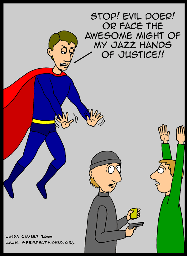 Jazz hands of justice