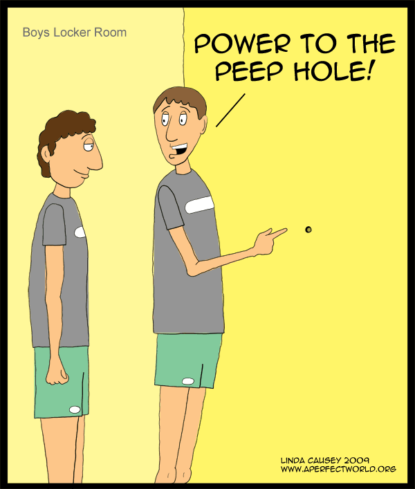Power to the peep hole!