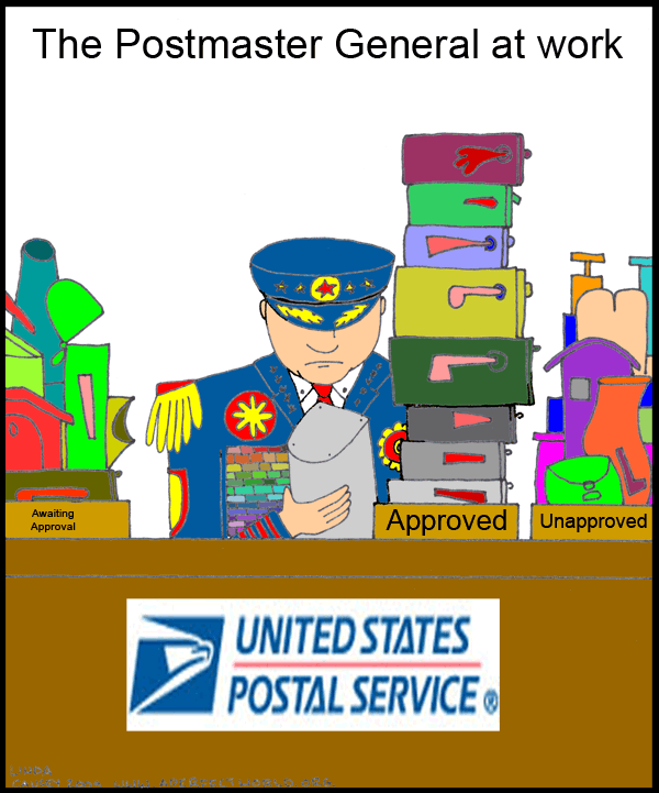 The Postmaster General at work