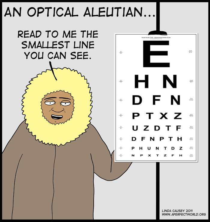 An eskimo eye doctor - an optical aleutian