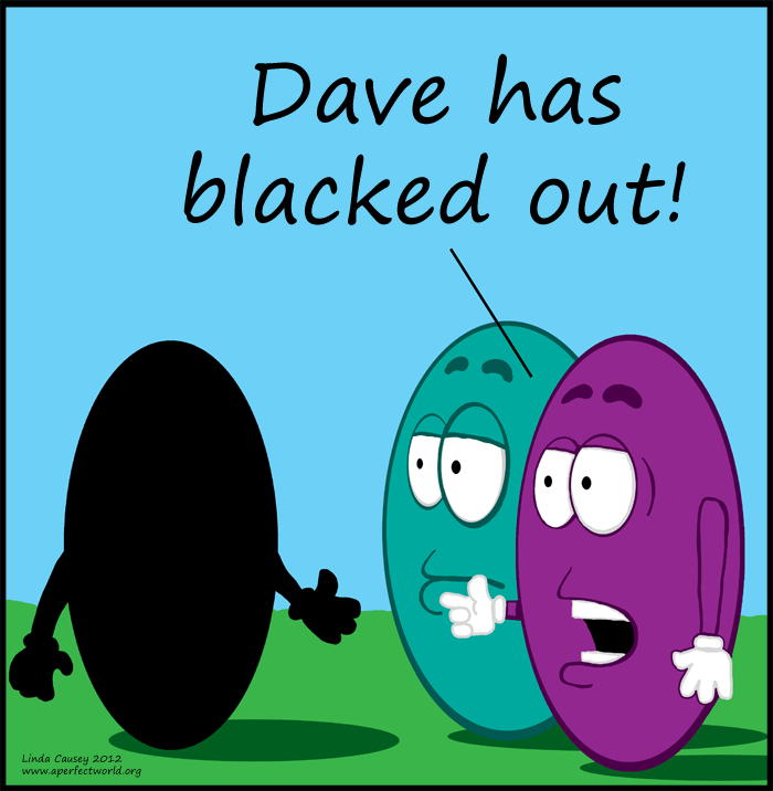 Dave has blacked out