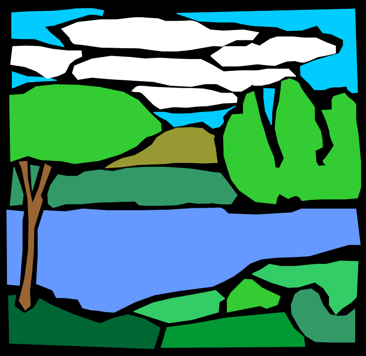 free clip art river scene - photo #26