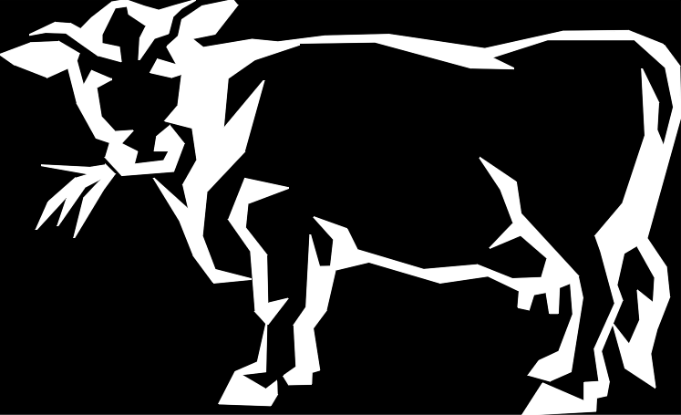 Free vector Vector clip art Cow Outline clip art. File size: 0.12 MB