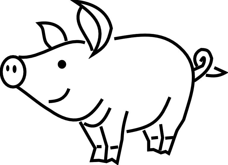 clipart of a pig - photo #42