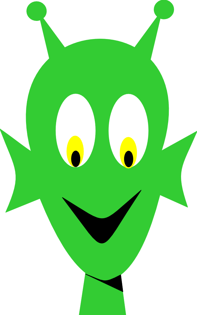 green alien clipart - photo #41