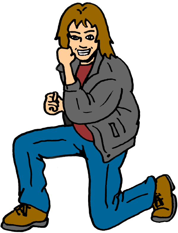 free clip art man kneeling - photo #33