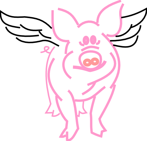 clipart flying pig - photo #5