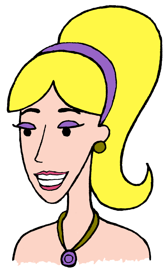 blonde haired girl clipart - photo #14