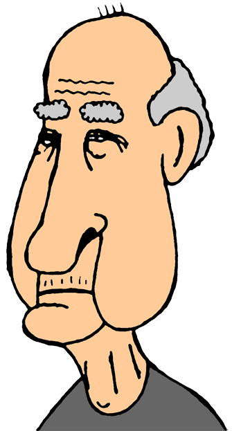 clip art man. old man