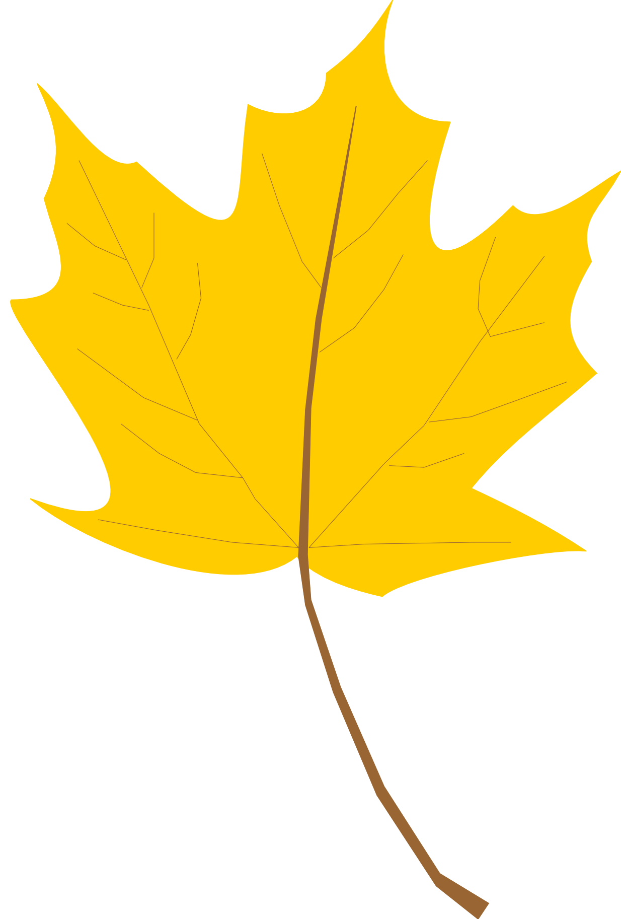 yellow leaves clip art - photo #10