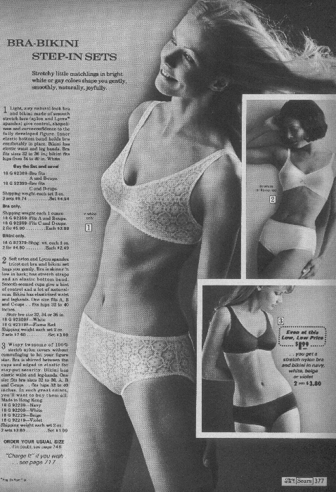 It Came From the 1971 Sears Catalog: Lingerie